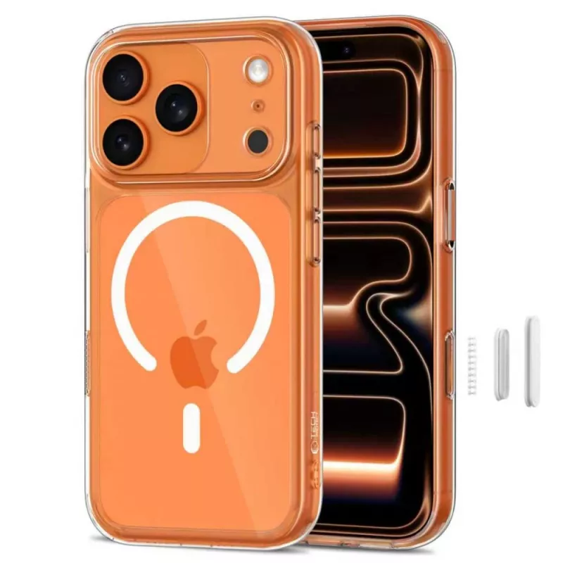 TECH-PROTECT MagPeak MagSafe Transparante Case voor Apple iPhone 17 Pro Max