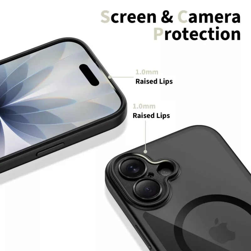 TECH-PROTECT MAGPEAK Magsafe CC iPhone 17 Zwart/Transparant