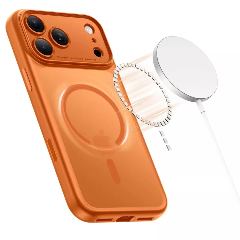 TECH-PROTECT MAGPEAK MAGSAFE CC IPHONE 17 PRO MAT COSMIC ORANGE