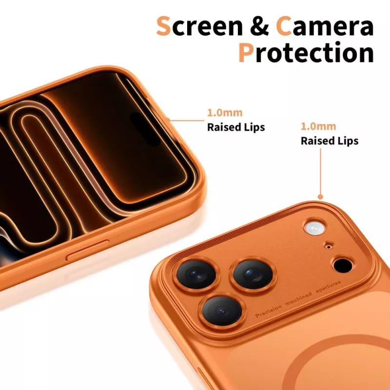 TECH-PROTECT MAGPEAK MAGSAFE CC IPHONE 17 PRO MAT COSMIC ORANGE