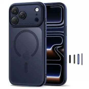 TECH-PROTECT MAGPEAK MAGSAFE CC IPHONE 17 PRO MAT DEEP BLUE