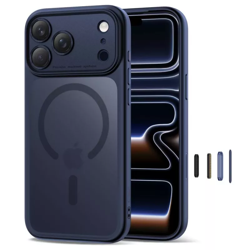 TECH-PROTECT MAGPEAK MAGSAFE CC IPHONE 17 PRO MAT DEEP BLUE