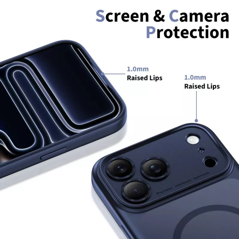 TECH-PROTECT MAGPEAK MAGSAFE CC IPHONE 17 PRO MAT DEEP BLUE