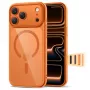 TECH-PROTECT MagPeak MagSafe Case voor iPhone 17 Pro Max, Cosmic Orange/Transparant