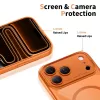 TECH-PROTECT MagPeak MagSafe Case voor iPhone 17 Pro Max, Cosmic Orange/Transparant
