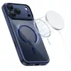 TECH-PROTECT MAGPEAK MagSafe Hybride Case voor Apple iPhone 17 Pro, Deep Blue/Transparant