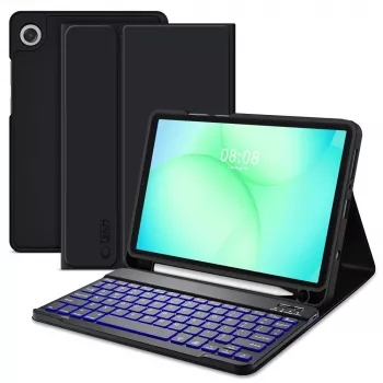 Tech-Protect SC PEN + KB Case voor Samsung Galaxy Tab A9 / A11 8,7 inch X110 / X115 / X133 / X135, zwart