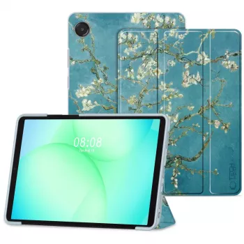 Tech-Protect Smart Case voor Samsung Galaxy Tab A9+/A11+ - Sakura kersenbloesempatroon