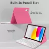 Tech-Protect SC Pen + Keyboard Case voor iPad 10,9 inch (10e generatie, 2022) / 11 inch (2025) - magenta
