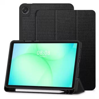Tech-Protect SC PEN Canvas Case voor Samsung Galaxy Tab A9 / A11 8,7 inch X110 / X115 / X133 / X135, zwart