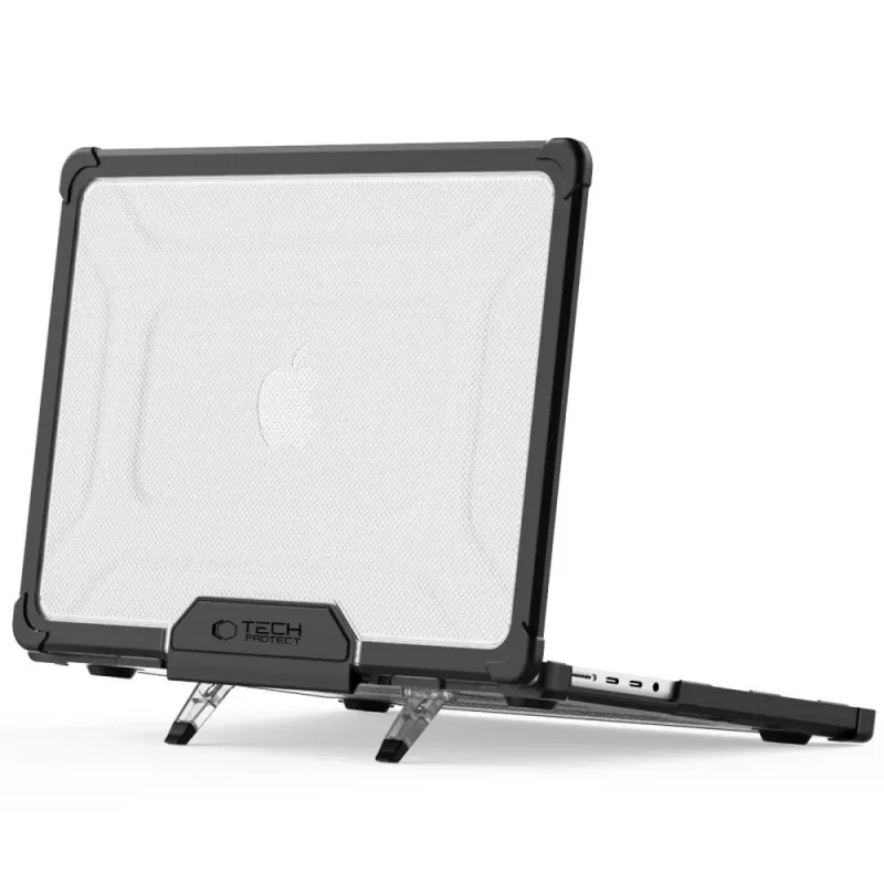 TECH-PROTECT SMARTSHELL PRO MACBOOK PRO 14 M1-M5 PRO / M5 PRO MAX 2021-2026 ZWART/TRANSPARANT