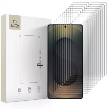 TECH-PROTECT Tempered Glass Screenprotector Bundel 10-pack voor Samsung Galaxy S25 Ultra Clear