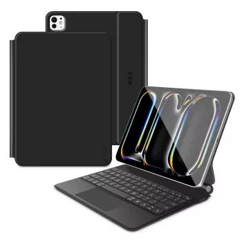 Tech-Protect SC Magnetic + Keyboard Case voor iPad Pro 11 inch 5./6. generatie 2024-2025, zwart