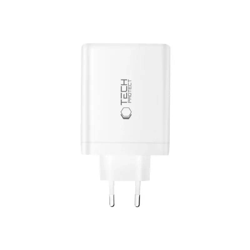 TECH-PROTECT NC120W-GAN 4-poorts netwerkoplader PD 120W / QC3.0 wit