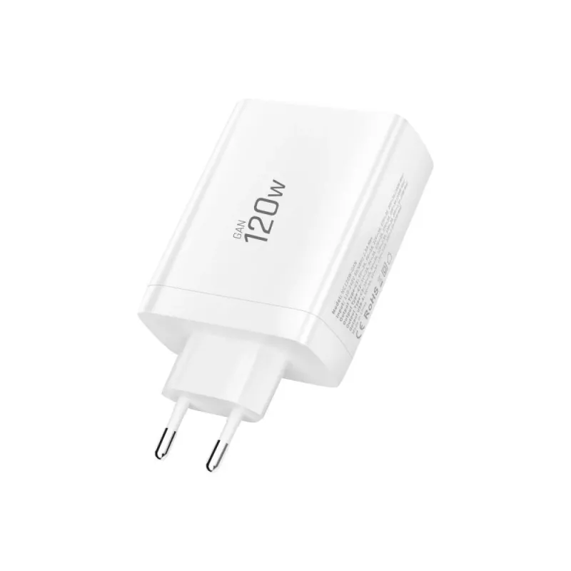 TECH-PROTECT NC120W-GAN 4-poorts netwerkoplader PD 120W / QC3.0 wit