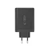 TECH-PROTECT NC120W-GAN 4-poorts netwerkoplader PD 120W / QC3.0 zwart