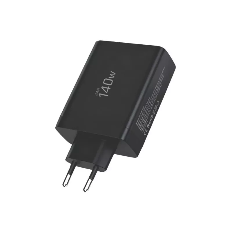 TECH-PROTECT NC140W-GAN 4-poorts netwerkoplader PD 140W / QC3.0 zwart