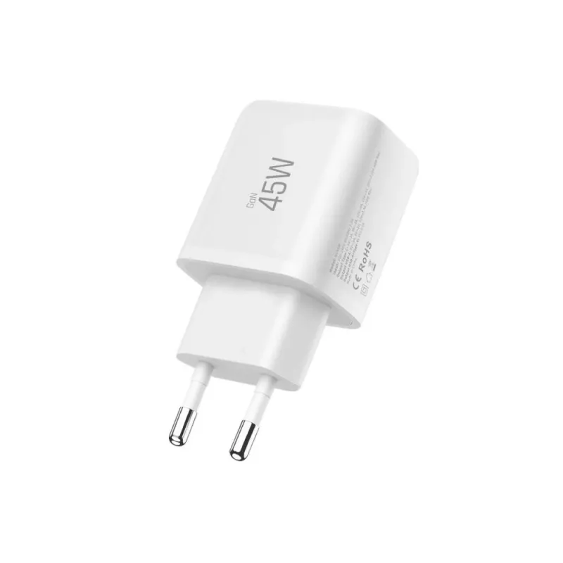 TECH-PROTECT NCA45W-GAN 2-poorts netwerkoplader PD 45W / QC3.0 wit