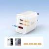 TECH-PROTECT NCA65W-GAN 3-poorts netwerkoplader PD 65W / QC3.0 wit