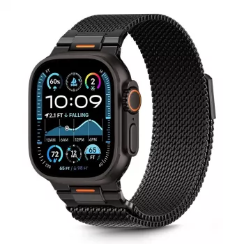 Tech-Protect Milano Vanguard voor Apple Watch 8 / 9 / 10 / 11 / SE / Ultra (44 / 45 / 46 / 49 mm) zwart