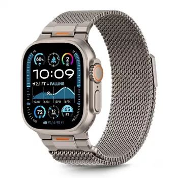 Tech-Protect Milano Vanguard voor Apple Watch 8 / 9 / 10 / 11 / SE / Ultra (44 / 45 / 46 / 49 mm) zilver