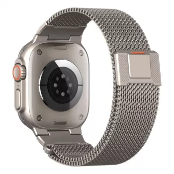 Tech-Protect Milano Vanguard voor Apple Watch 8 / 9 / 10 / 11 / SE / Ultra (44 / 45 / 46 / 49 mm) zilver