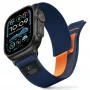 TECH-PROTECT NYLON ELITE APPLE WATCH 8 / 9 / 10 / 11 / SE / ULTRA (44 / 45 / 46 / 49 MM) navy/oranje