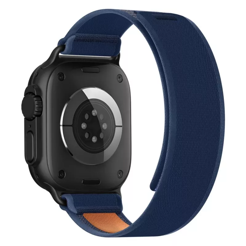 TECH-PROTECT NYLON ELITE APPLE WATCH 8 / 9 / 10 / 11 / SE / ULTRA (44 / 45 / 46 / 49 MM) navy/oranje