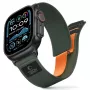 TECH-PROTECT NYLON ELITE APPLE WATCH 8 / 9 / 10 / 11 / SE / ULTRA (44 / 45 / 46 / 49 MM) groen/oranje