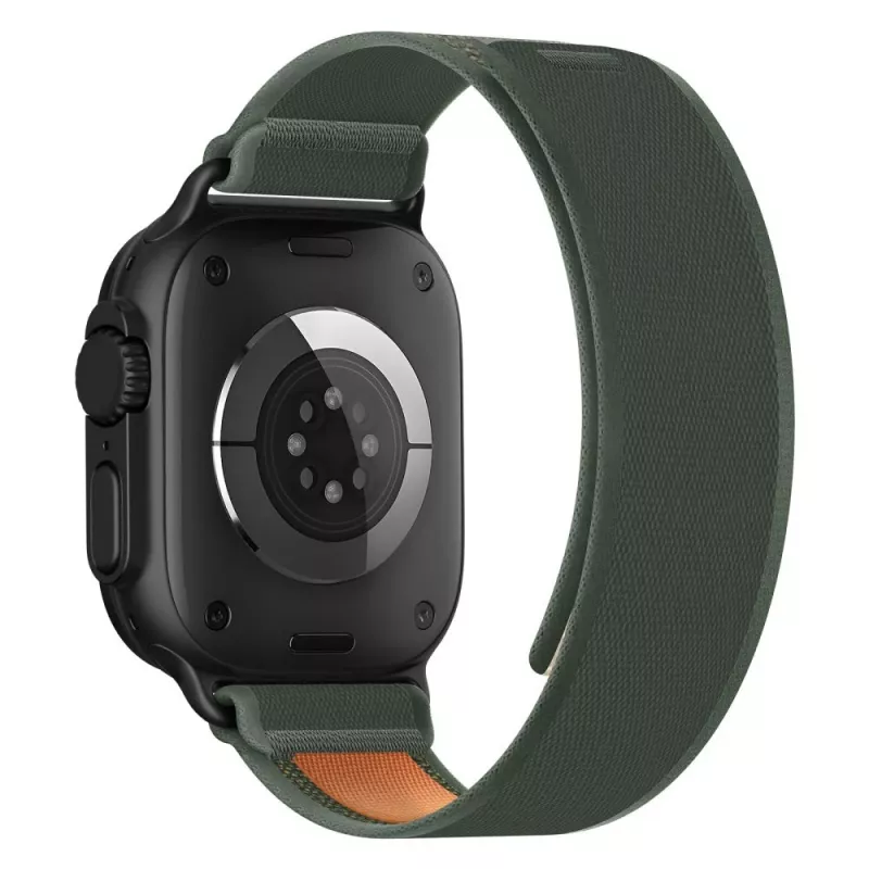 TECH-PROTECT NYLON ELITE APPLE WATCH 8 / 9 / 10 / 11 / SE / ULTRA (44 / 45 / 46 / 49 MM) groen/oranje