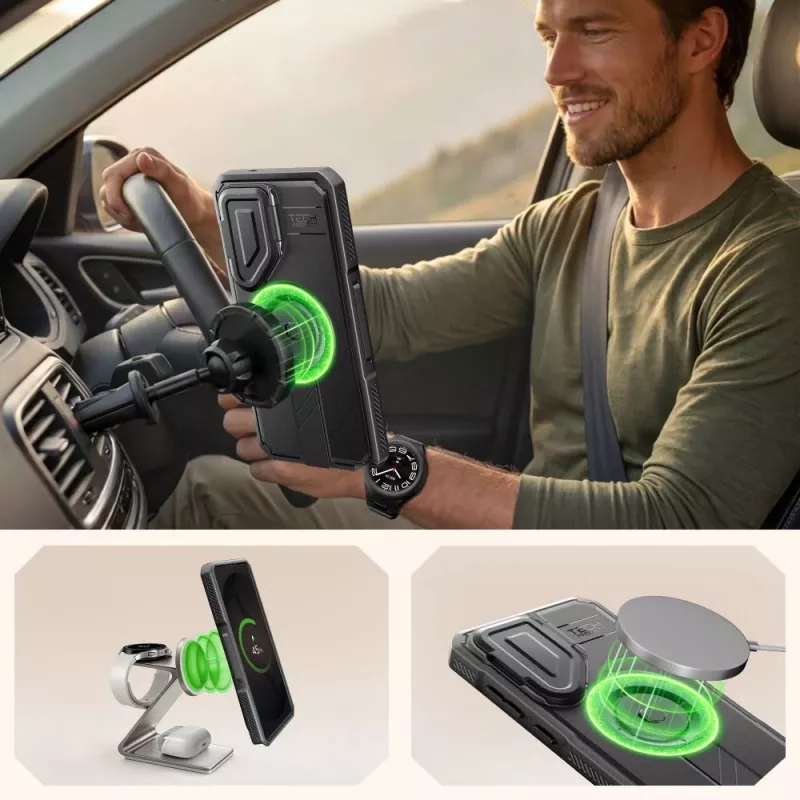 TECH-PROTECT KEVLAR MAGSAFE 2-set GALAXY S26 ULTRA zwart