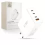 TECH-PROTECT NC240W-GAN 4-poorts netwerkoplader PD 240W / QC3.0 wit