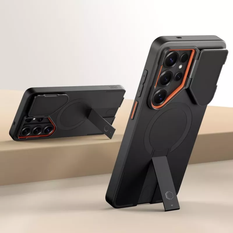 TECH-PROTECT KEVLAR AURA MAGSAFE GALAXY S26 ULTRA ZWART/ORANJE