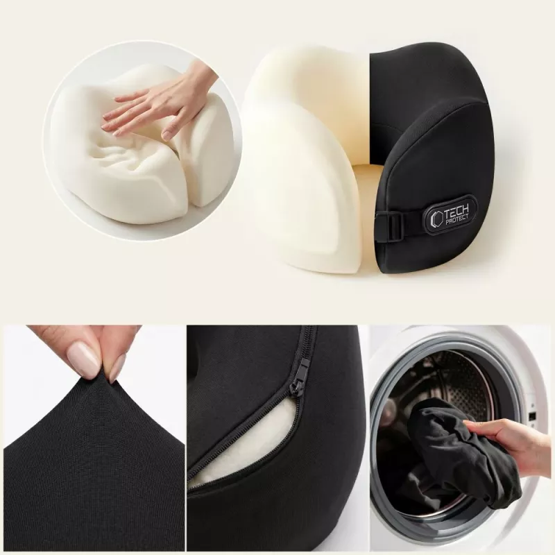 TECH-PROTECT COMFORTREST REISNEKKUSSEN ZWART