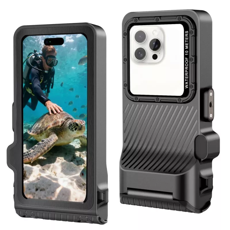 TECH-PROTECT IPX8 PRO universele waterdichte duikhoes grijs/zwart