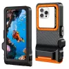 TECH-PROTECT IPX8 PRO universele waterdichte duikhoes zwart/oranje