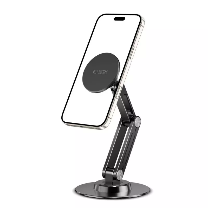 Tech-Protect DPT100 Universele magnetische MagSafe telefoonstandaard voor bureau, Zwart