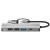 TECH-PROTECT HB03 hub-adapter 5in1 Type-C + USB 2.0 + USB 3.0 + RJ45 spacegrijs