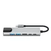 TECH-PROTECT HB02 hub-adapter 6-in-1 USB-C + USB 2.0 + USB 3.0 + HDMI 4K 30Hz + RJ45 + PD 100W spacegrijs