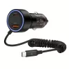 TECH-PROTECT CC05 2-poorts autolader PD 60W + kabel zwart