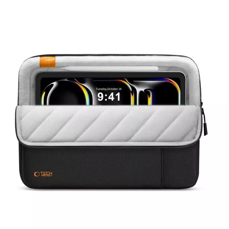 TECH-PROTECT DEFENDER laptop- en tabletsleeve 11-13 inch zwart
