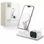 TECH-PROTECT QI15W-A47 3-in-1 magnetische MagSafe draadloze oplader wit