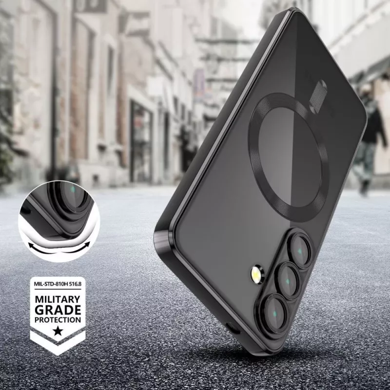 Tech-Protect Magflex MagSafe hoesje voor Samsung Galaxy A26 5G shiny zwart