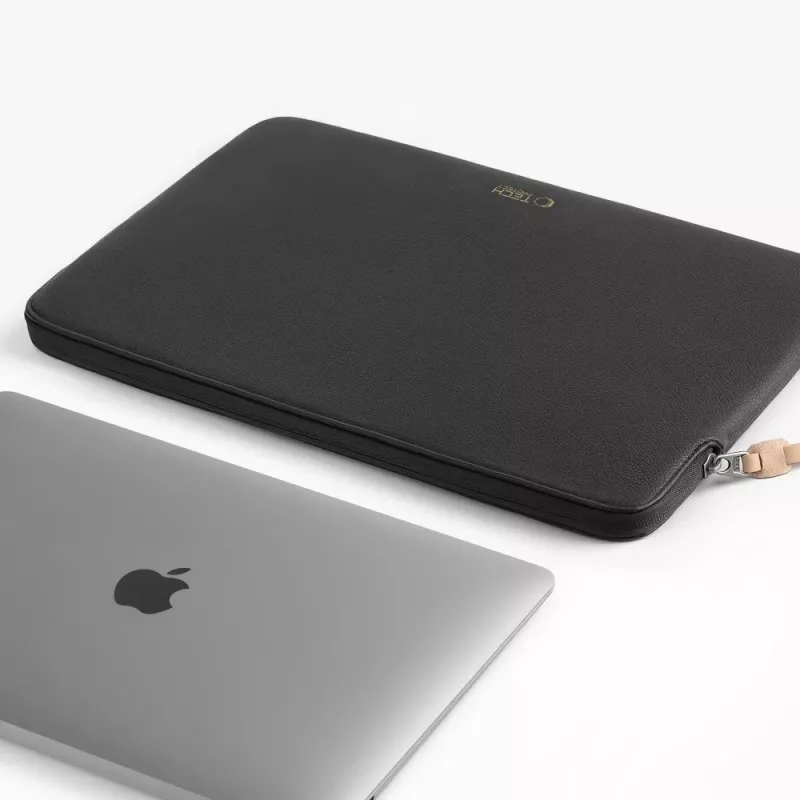 Tech-Protect fleece laptophoes 13-14 inch zwart