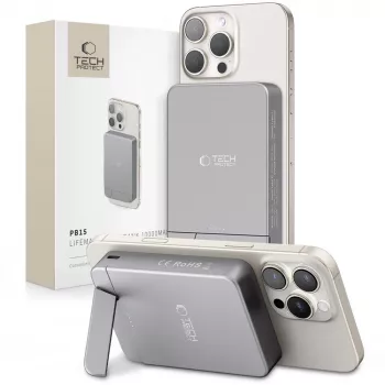 TECH-PROTECT PB15 LIFEMAG MagSafe powerbank 10000mAh space grey