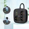 TECH-PROTECT PCS3X4 stekkerdoos 2 USB & 2 Type-C & 3 stopcontacten 200cm zwart