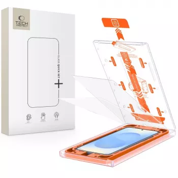 TECH-PROTECT Quick Set+ gehard glas schermbescherming 2-pack voor Samsung Galaxy S24+ Plus / S25+ Plus transparant