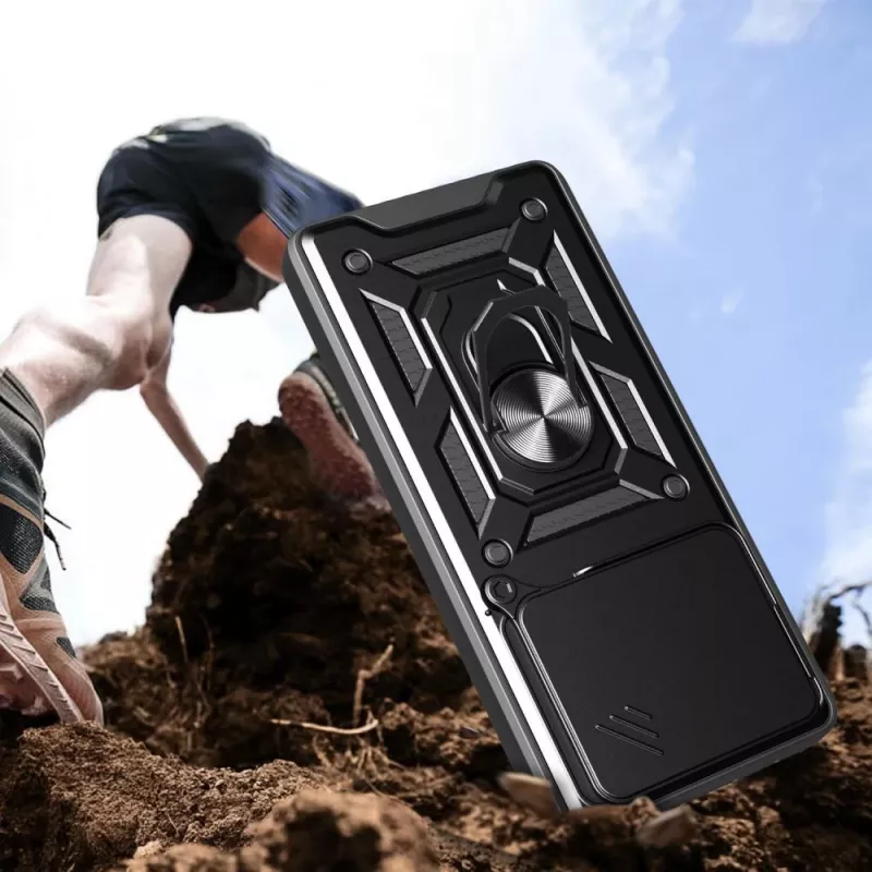 Tech-Protect Camshield Pro hoesje voor Xiaomi Redmi Note 14 4G, mat zwart