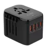 TECH-PROTECT TA200 reisadapter EU / UK / US / AU zwart