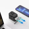 TECH-PROTECT TA200 reisadapter EU / UK / US / AU zwart